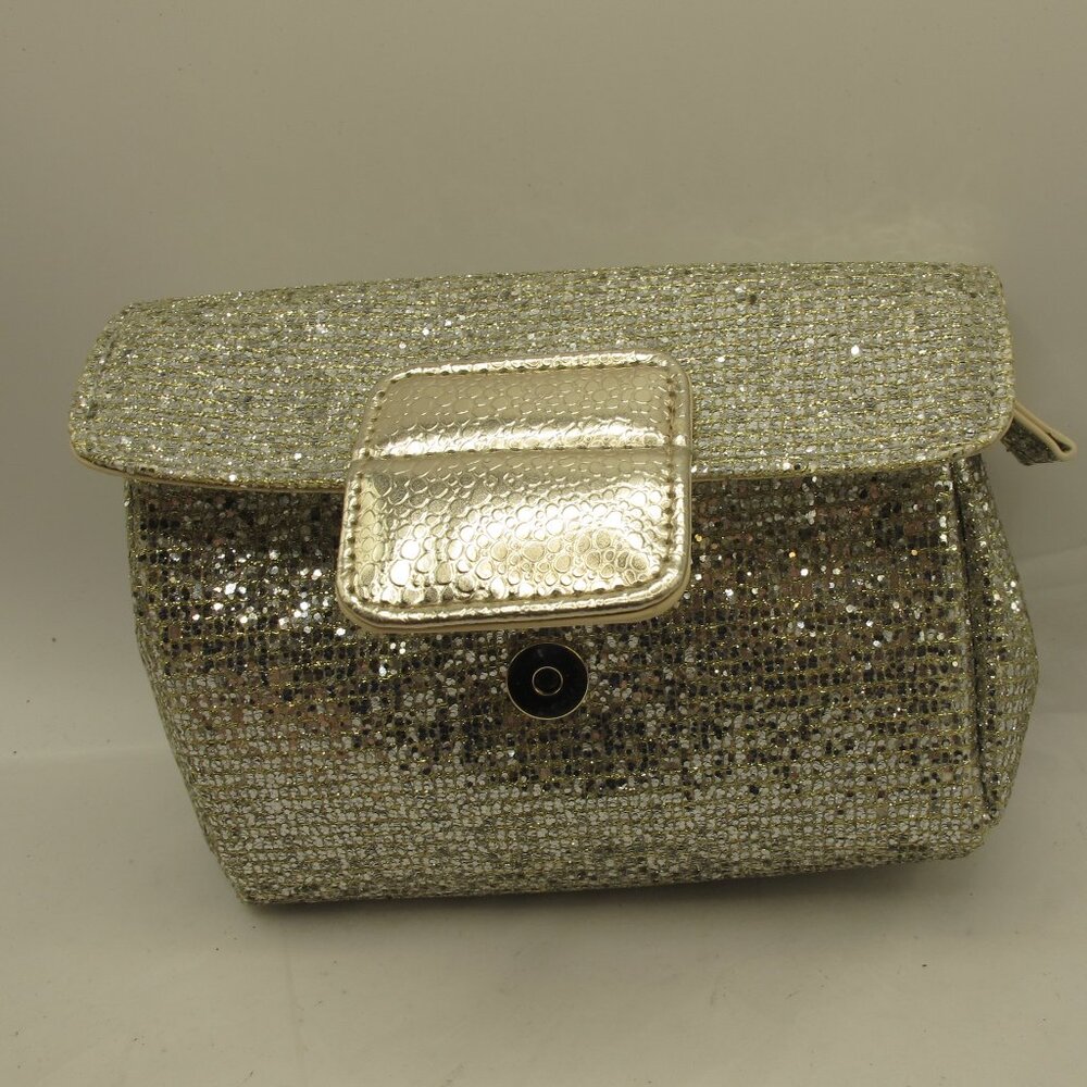 Metallic clutch - silver